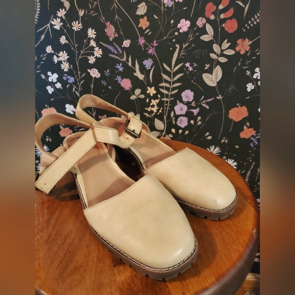 Madewell The Claudie Lugsole Mary Jane Leather Sandals